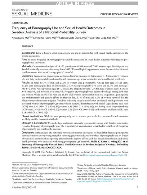 sweden pornography|Frequency of Pornography Use and Sexual Health Outcomes in .